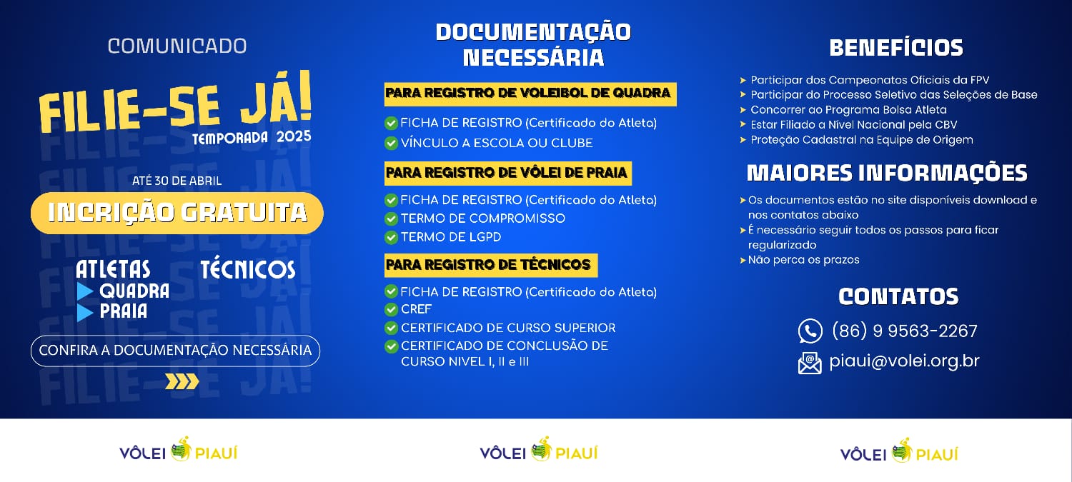 FILIE-SE À FEDERAÇÃO!